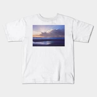 Beach Sunrise After High Tide Kids T-Shirt